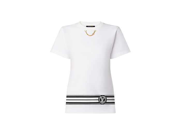 Áo Louis Vuitton LV Stripe T-Shirt White