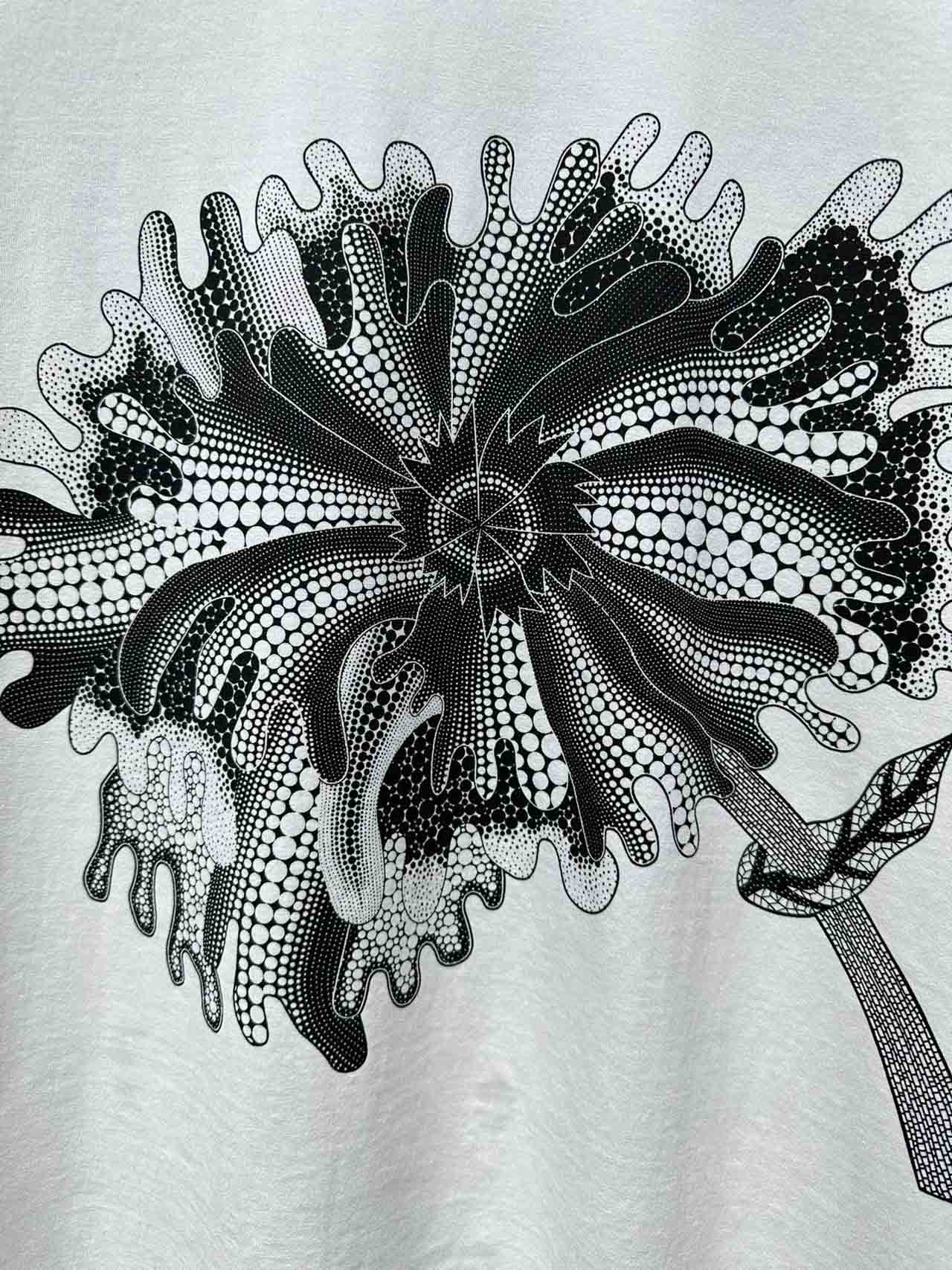 Áo Louis Vuitton LV x YK Psychedelic Flower 'White'