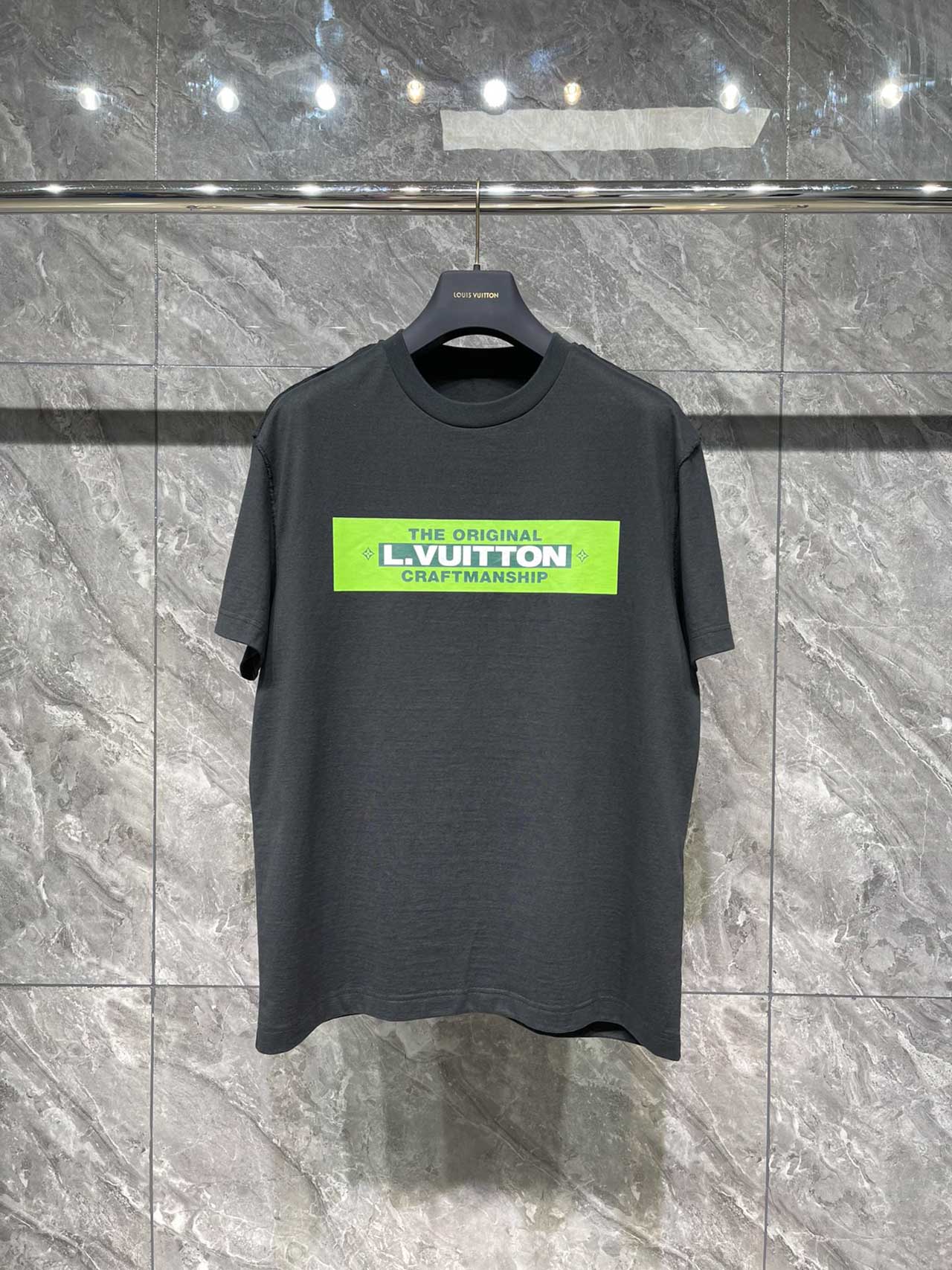 Áo Louis Vuitton L.Vuitton Printed T-shirt Black