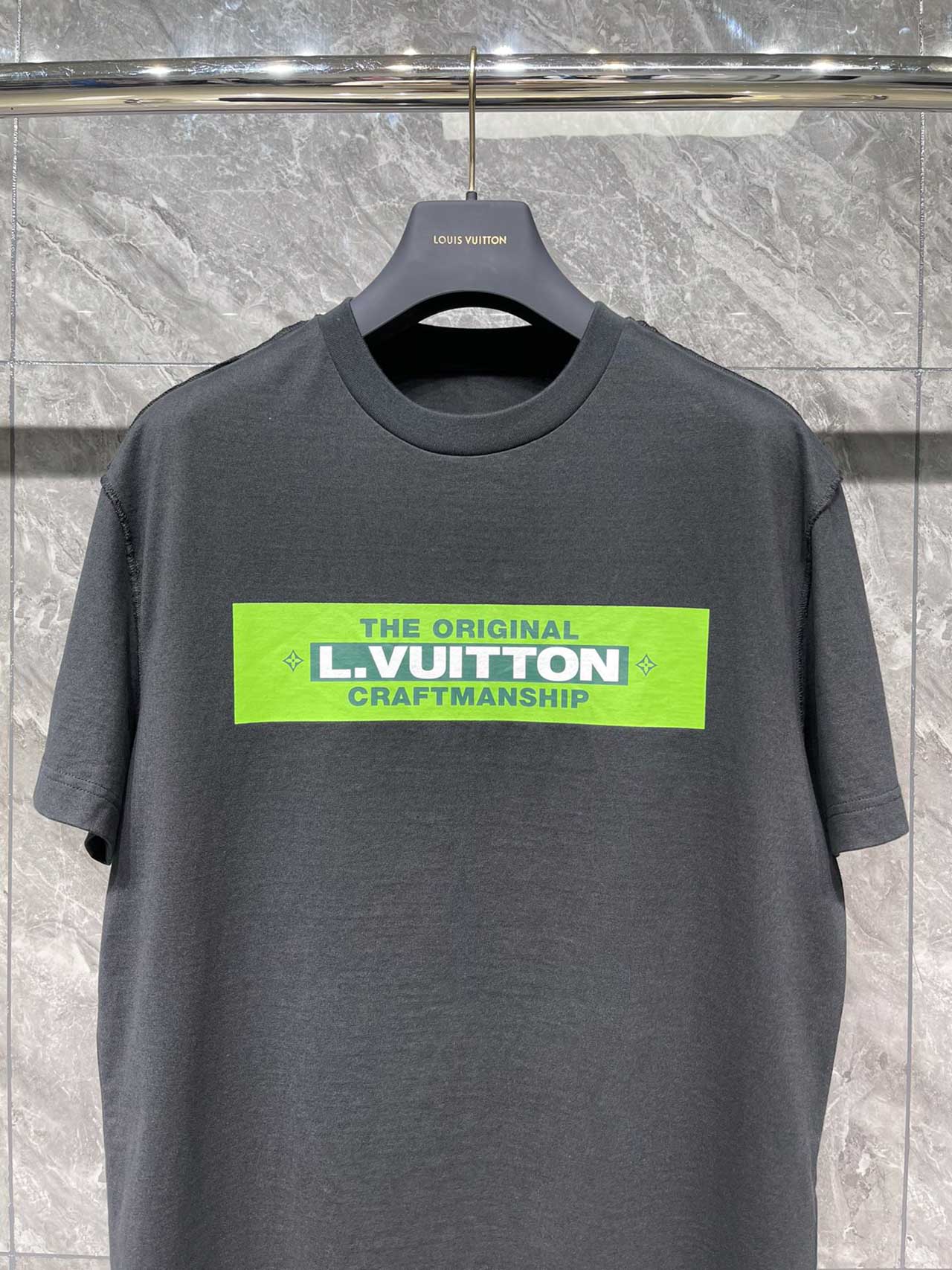 Áo Louis Vuitton L.Vuitton Printed T-shirt Black