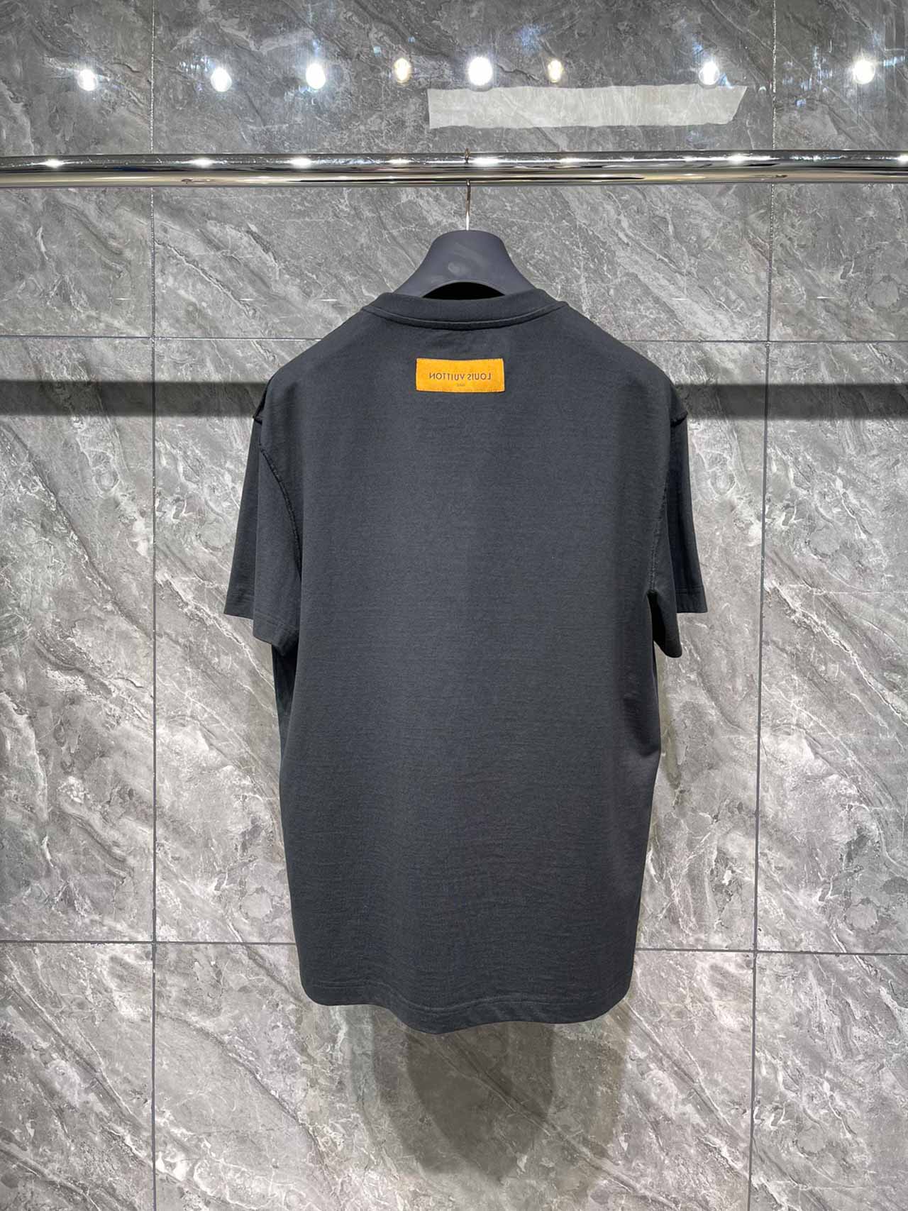 Áo Louis Vuitton L.Vuitton Printed T-shirt Black