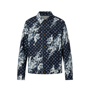 Áo Louis Vuitton Monogram Denim Jacket Indigo Blue
