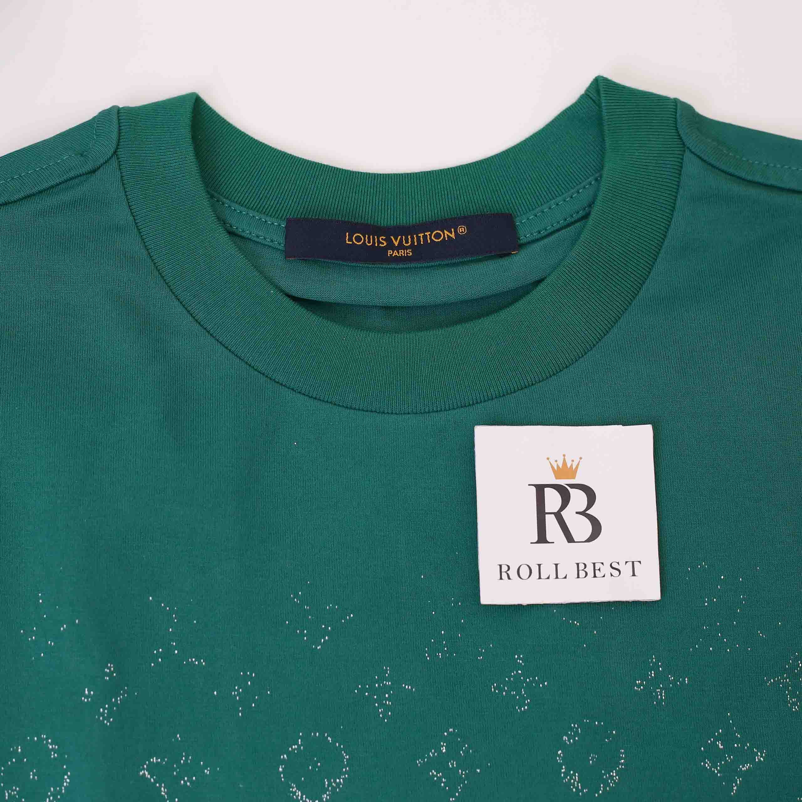 Áo Louis Vuitton Monogram Gradient Cotton T-Shirt 'Vert'