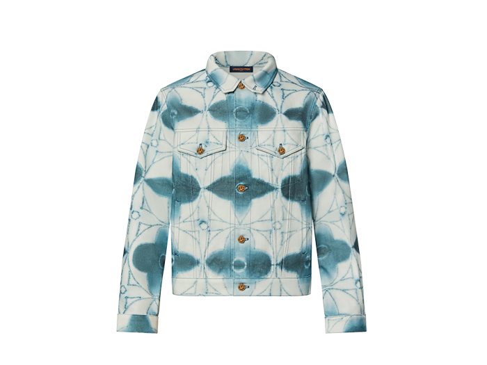 Áo Louis Vuitton Monogram Shibori Printed Denim Jacket