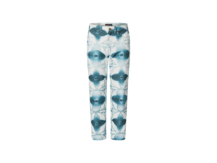 Áo Louis Vuitton Monogram Shibori Printed Denim Regular Pants