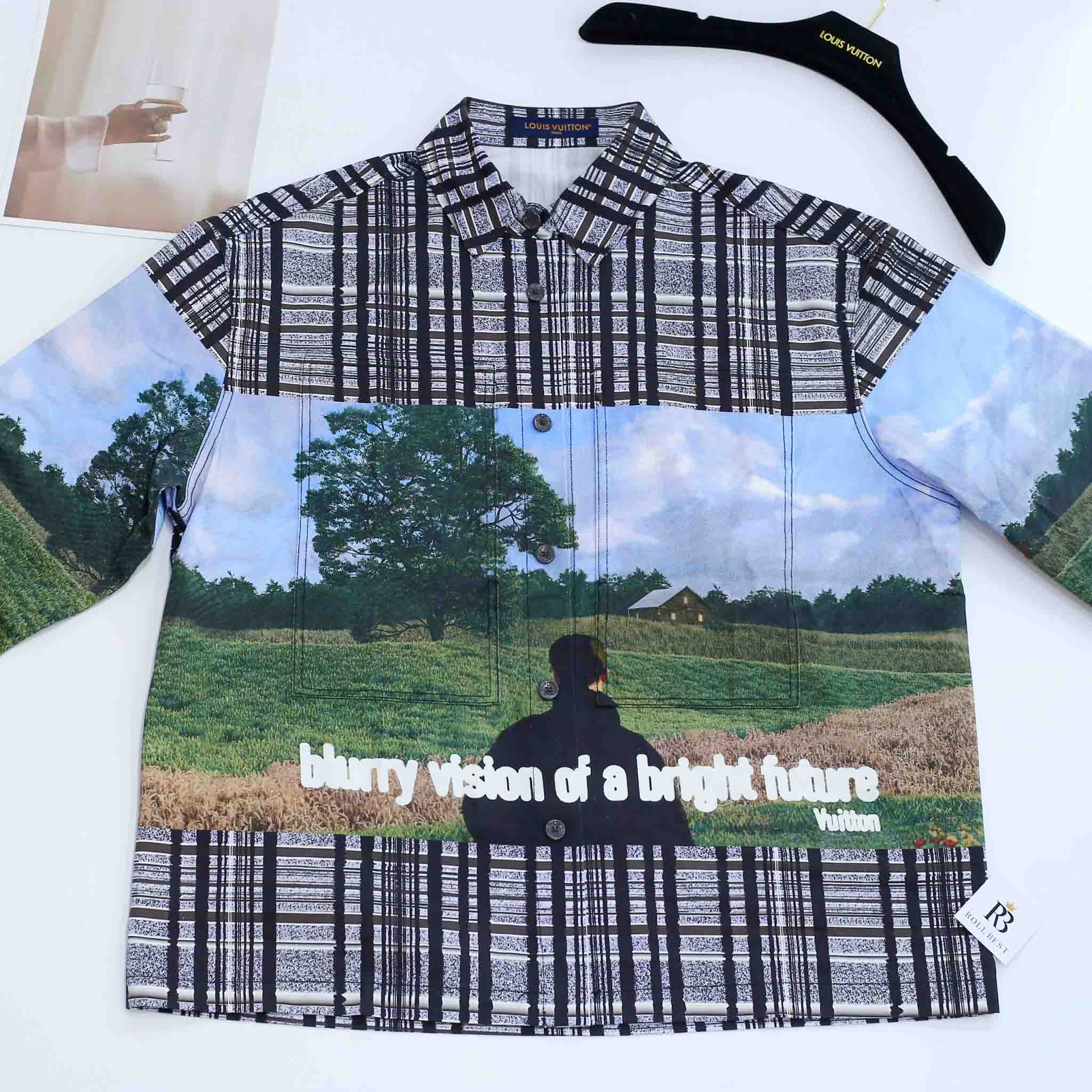 Áo Louis Vuitton Printed Cotton Overshirt