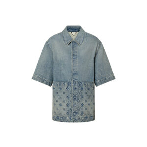 Áo Louis Vuitton Short Sleeve Denim Workwear Shirt