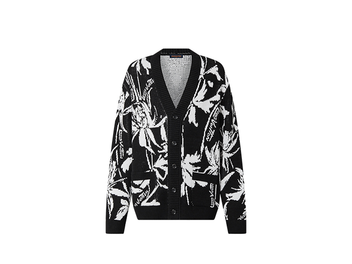 Áo Louis Vuitton Thistle Jacquard Cardigan