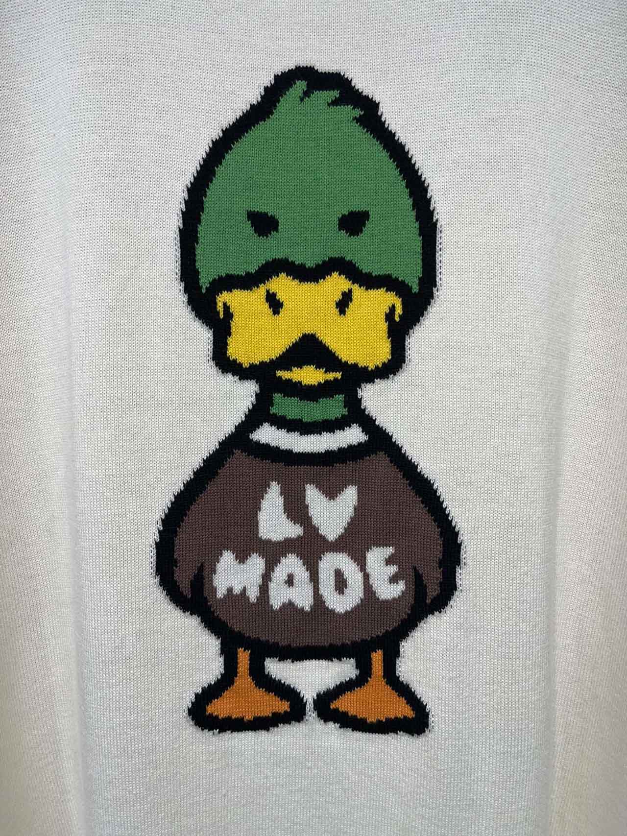 Áo Louis Vuitton x Nigo Intarsia Jacquard Duck Short-Sleeve Crewneck