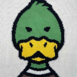 Áo Louis Vuitton x Nigo Intarsia Jacquard Duck Short-Sleeve Crewneck