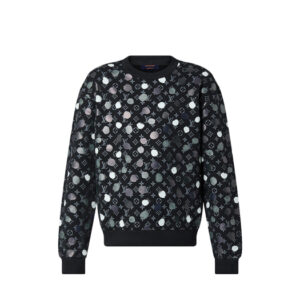 Áo Louis Vuitton x Yayoi Kusama Infinity Dots Printed Crewneck Black