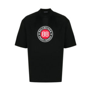 Áo Phông Balenciaga Bb Logo Black