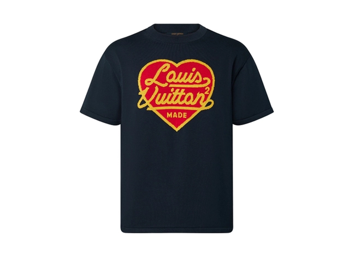 Áo Phông Louis Vuitton Logo Heart Jacquard