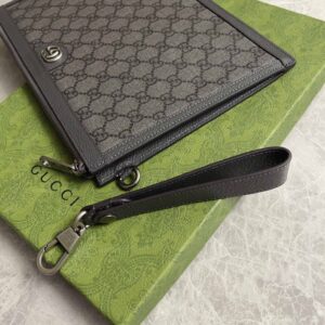 Clutch Gucci Ophidia Cầm Tay Xám Ghi Họa Tiết Monogram