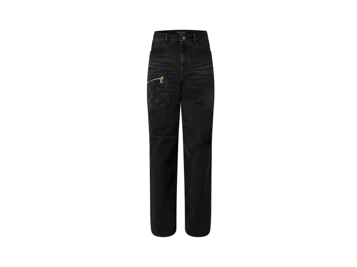 Quần Louis Vuitton Denim Workwear Pants Monogram Pocket