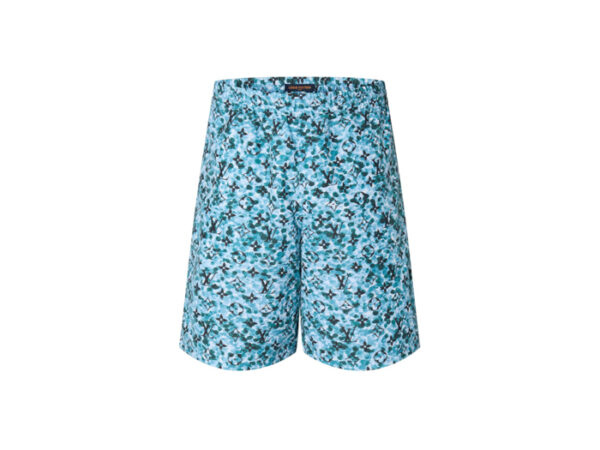 Quần Louis Vuitton Light Blue Speckled Monogram Swim Shorts