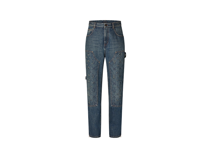 Quần Louis Vuitton Monogram Workwear Denim Carpenter Pants