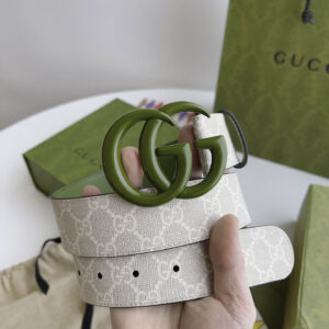 Thắt Lưng Gucci Nữ anh Lá Dây Họa Tiết Khóa Kép