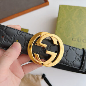 Thắt Lưng Nam Gucci GG Belt Gold