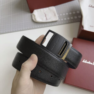 Thắt Lưng Salvatore Ferragamo Belt Dây Nhăn Khóa Cài Vuông