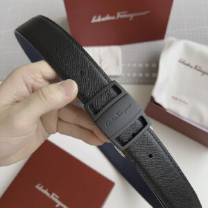 Thắt Lưng Salvatore Ferragamo Belt Dây Nhăn Khóa Cài Vuông