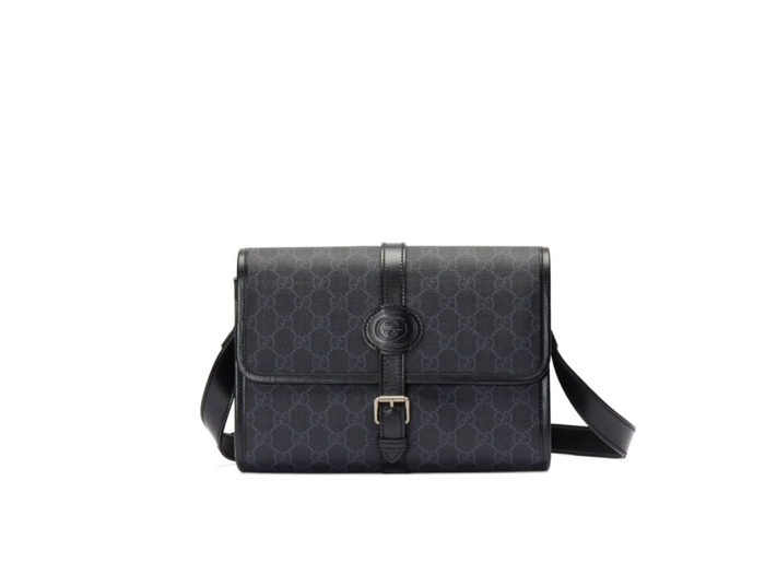 Túi Đeo Chéo Gucci Gg Canvas Messenger Bag Màu Xám