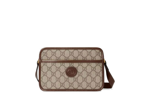 Túi Đeo Chéo Gucci Mini Bag With Interlocking G Màu Beige