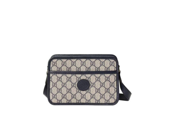 Túi Đeo Chéo Gucci Mini Bag With Interlocking G Màu Blue
