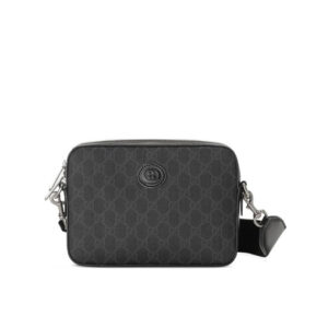 Túi Đeo Chéo Gucci Shoulder Bag With Interlocking G Màu Đen