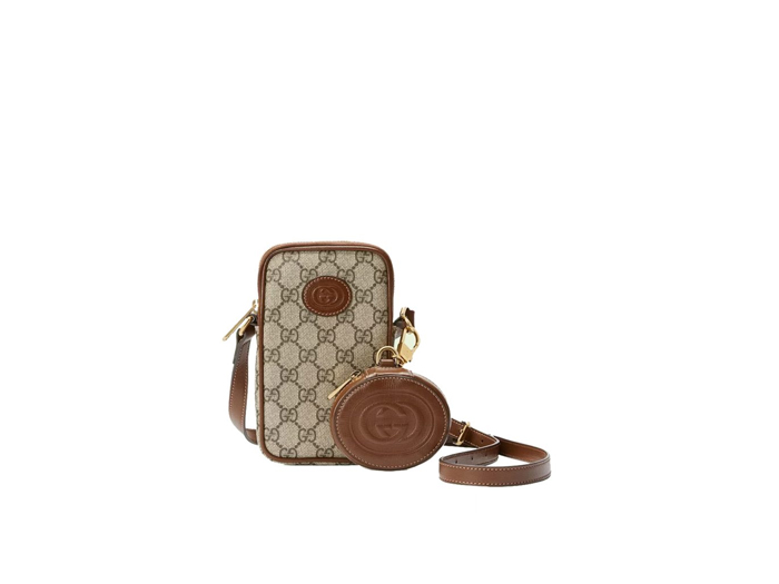 Túi Đeo Gucci Mini Bag With Interlocking G Màu Bee