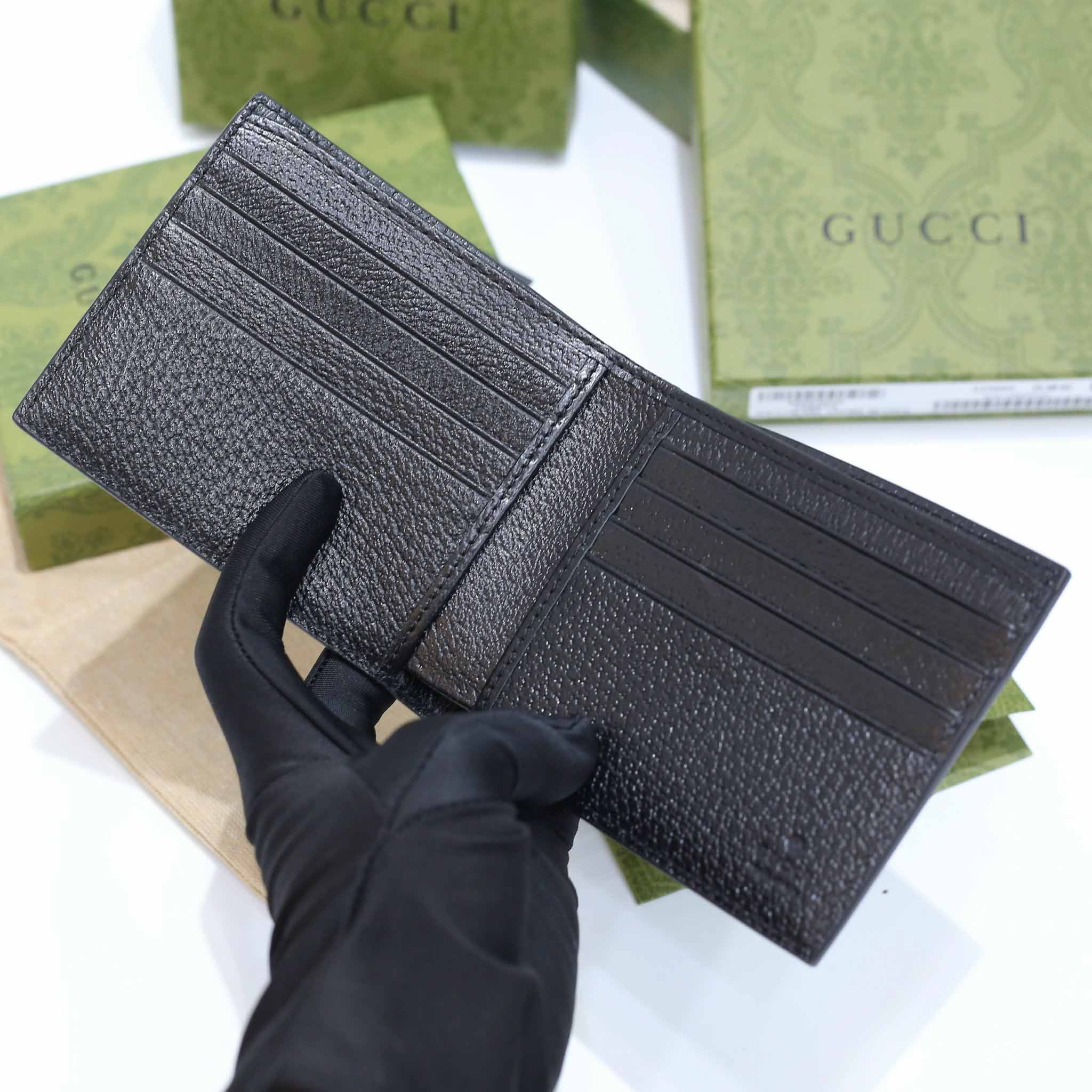 Ví Ngắn Gucci Con Ong Màu Đen