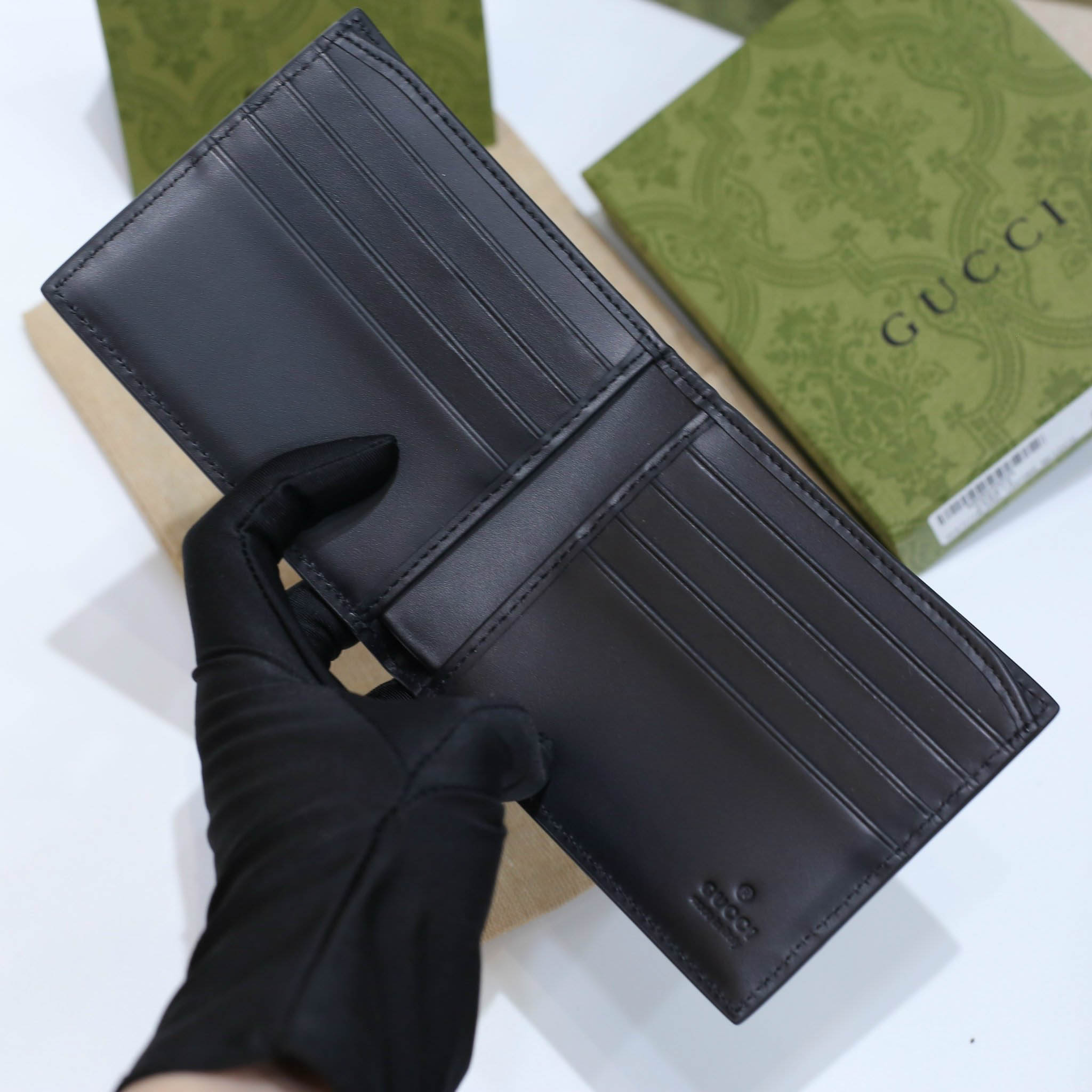 Ví Ngắn Gucci Con Rắn Màu Đen