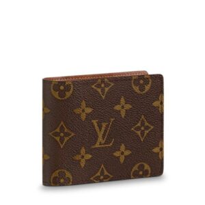 Ví Ngắn Louis Vuitton Monogram Họa Tiết Hoa Nâu