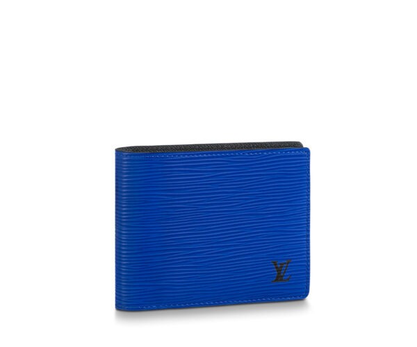 Ví Ngắn Louis Vuitton Multiple Wallet Da Epi Màu Xanh
