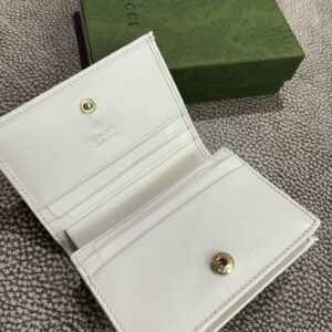 Ví Nữ Gucci Horsebit Gập Màu Trắng