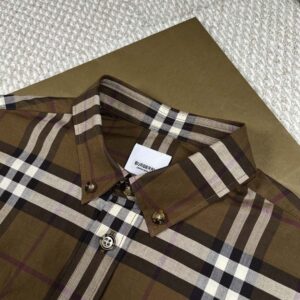 Áo Sơ Mi Burberry Brown Casual Check