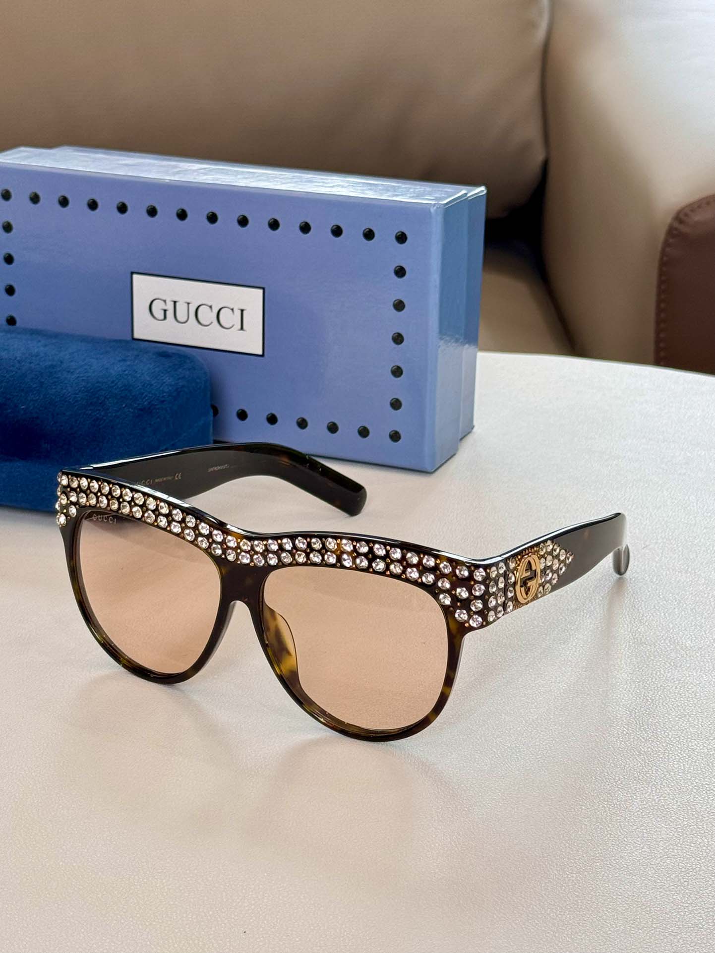 Kính mắt Gucci Sunglasses Fashion Inspired GG0147S Brown