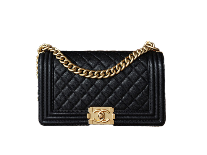 Túi Chanel Leboy Caviar Gold Black Medium