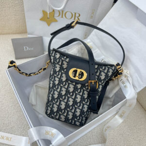 Túi Dior 30 Montaigne Mini Bucket Bag 'Blue'