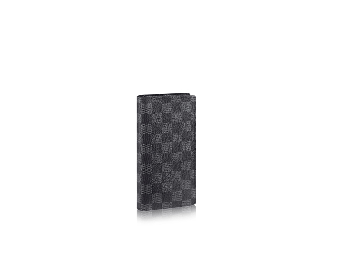 Ví Dài Nam Louis Vuitton Brazza Damier Graphite Màu Đen