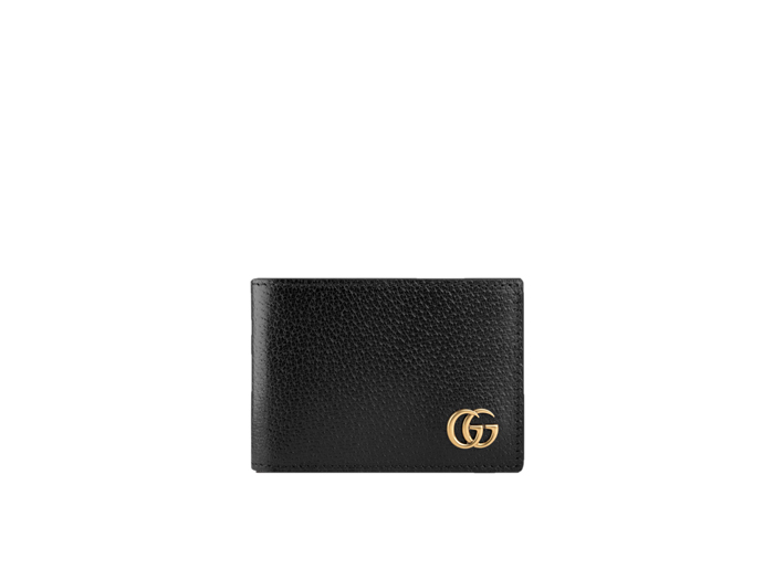 Ví Nam Ngắn Gucci GG Marmont Black Leather