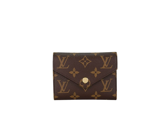 Ví Ngắn Nữ Louis Vuitton LV Victorine Họa Tiết Monogram Nâu