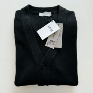 Áo Christian Dior Couture Cardigan Black Cashmere Jersey