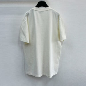 Áo Dior And Otani Workshop Relaxed-fit T-shirt White Slub Cotton Jersey