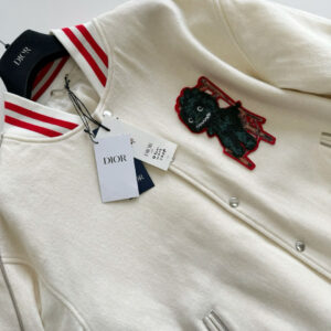 Áo Dior And Otani Workshop Varsity Jacket White