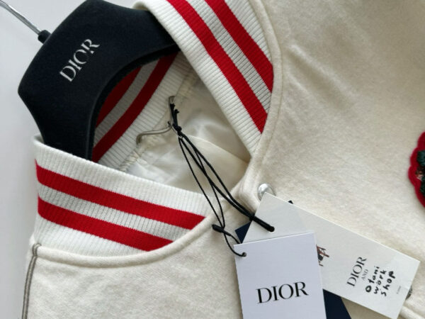 Áo Dior And Otani Workshop Varsity Jacket White