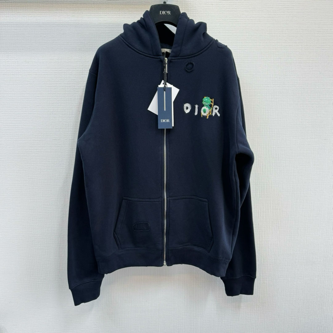 Áo Dior And Otani Workshop Zipped Hooded Sweatshirt 