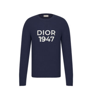 Áo Dior Round-Neck Sweater Navy Blue Wool and Cashmere Knit