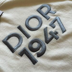 Áo Dior Round-Neck Sweater White Wool and Cashmere Knit