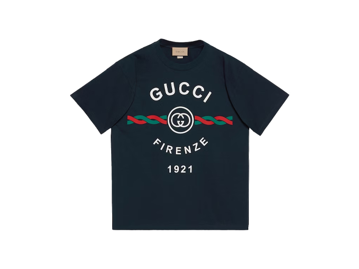 Áo Phông Gucci Cotton Jersey 'Gucci Firenze 1921'